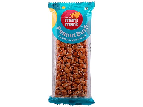 Manimark Peanut Burfi - Healthy Snack, 135 g