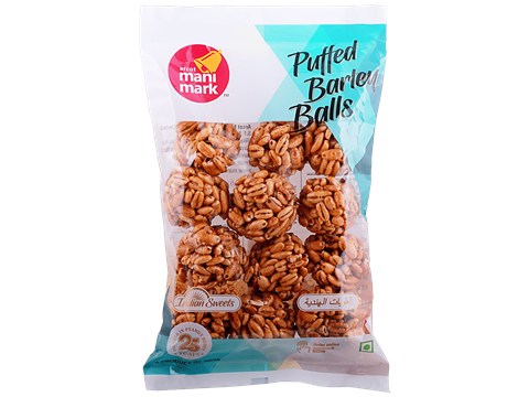 Manimark Puffed Barley Balls - Indian Sweet, 262 g