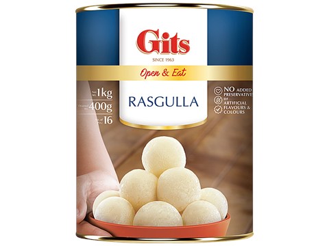 Gits Rasgulla - Made With Chenna, 16 pcs