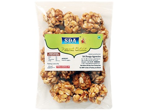 SDA  Peanut Chikki Ball - Made With jaggery, Healthy Snack, Protein Rich, 200 g