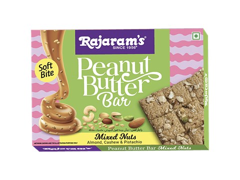 Rajaram's Peanut Butter Chikki - Mixed Nut, Ready To Eat, 100 g