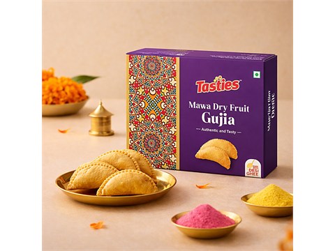 Tasties Mawa Dry Fruit Gujia / Gujiya - Handmade, 250 g