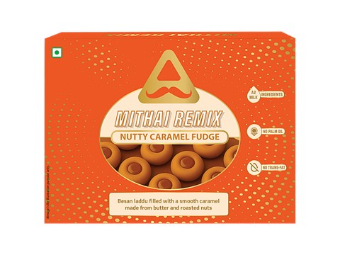 Mithai Remix Nutty Caramel Fudge Besan Laddu, 200 g