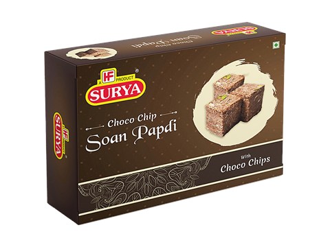 Surya Soan Papdi- ChocoChips, Indian Sweet, 200 g