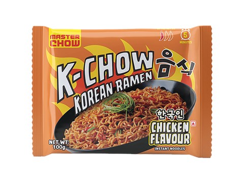 MasterChow Korean Ramen Chicken Flavour Instant Noodles, 100 g