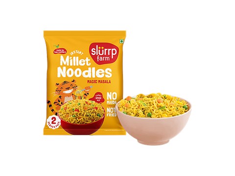 Slurrp Farm Magic Masala Instant Millet Noodles, 60 g