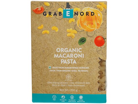 Grabenord Organic Macaroni - Durum Wheat Semolina, 250 g