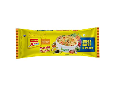 Wai Wai X-Press Noodles - Masala Delight, 6 In 1, 330 g