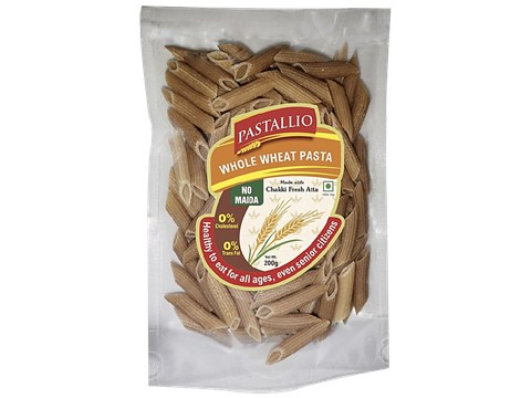 Pastallio Whole Wheat Pasta - No Maida, Zero Trans Fat, Cholesterol Free, 200 g