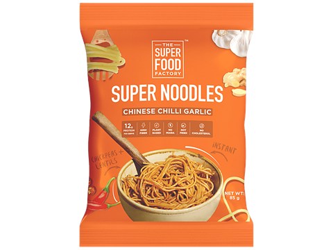 The Super Food Factory  Super Noodles - Chinese Chilli Garlic, 85 g