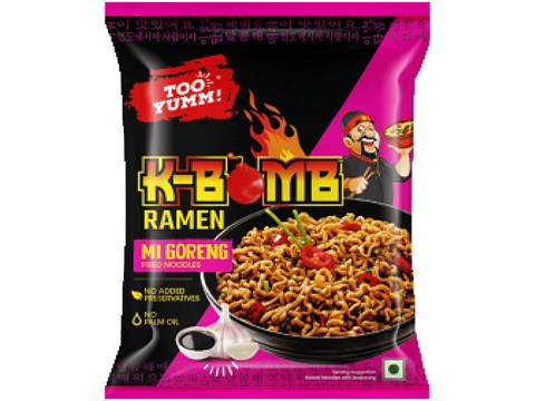 Too Yumm! K-Bomb Ramen Mi Goreng Fried Noodles, 80 g