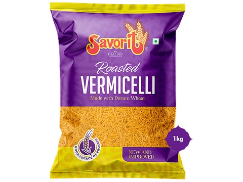 Savorit Roasted Vermicelli - Made With Durum Wheat, Rich In Protein, 1 kg
