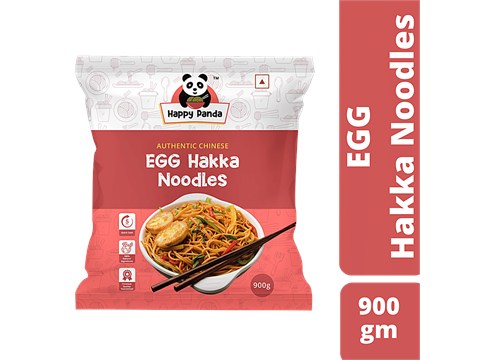 HAPPY PANDA Egg Whole Wheat Hakka Noodles - Authentic Chinese, 900 g