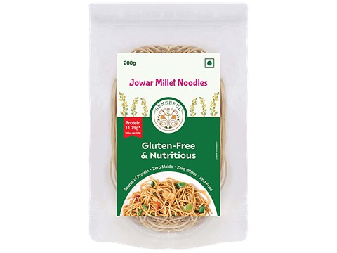 Senseful Jowar Millet Noodles - Gluten Free & Nutritious, Non-fried, No Cholesterol, No Transfat, 200 g