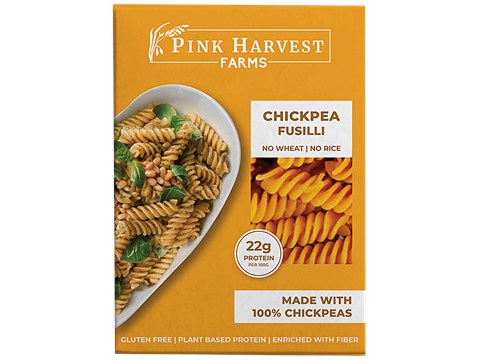 Pink Harvest Farms Chickpea Fusilli Pasta - No Wheat & Rice, Plant-based Protein, Enriched With Fiber, 200 g