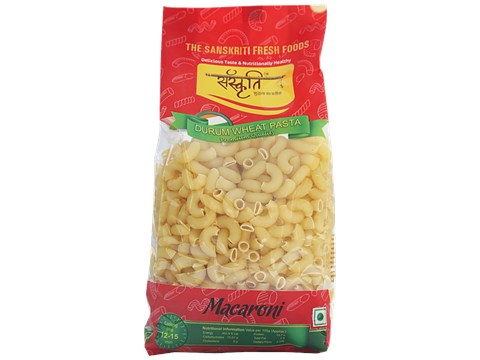 Sanskriti Durum Wheat Macaroni - Nutritious & Healthy Pasta, High Quality, 1 kg