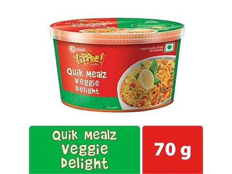 Sunfeast YiPPee! Quik Mealz Veggie Delight Instant Noodles, 70 g