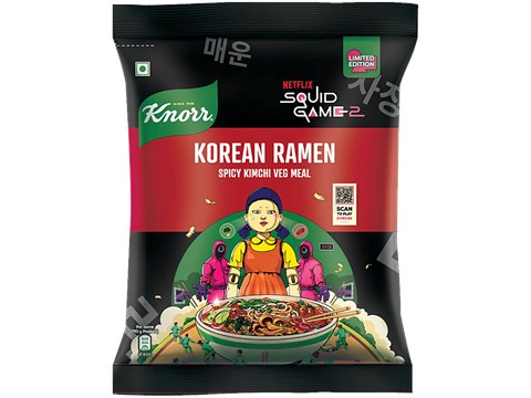 Knorr Korean Ramen Spicy Kimchi Veg Meal, 96 g