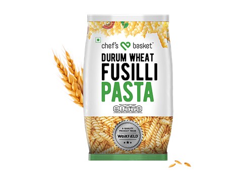 Chefs Basket Durum Wheat Fusilli Pasta, 500 g