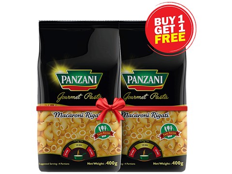 Panzani Gourmet Pasta - Macaroni Rigati, Yummy & Delicious Taste, 400 g