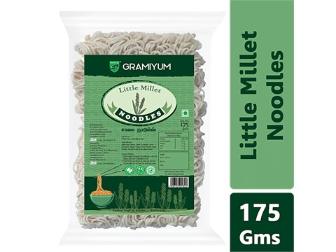 Gramiyum Little Millet/Saamai Noodles - Vegan, Non-Fried, Healthy, 175 g