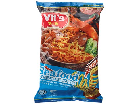 Vits Instant Noodles - Seafood Flavour, No Added Preservatives, 78 g