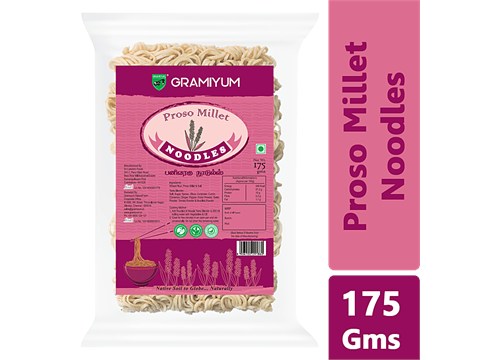 Gramiyum Proso/Panivaragu Millet Noodles - Rich In Protein, Fibre & Vitamins, No Preservatives, 175 g