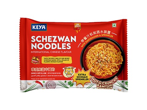 Keya Schezwan Noodles - Hot & Scrunchy Ramyun, 83.5 g