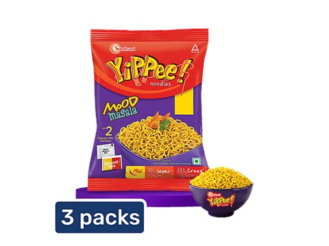 Sunfeast YiPPee! Mood Masala Instant Noodles, 3x67.5 g