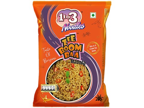 1to3 Noodles Zee Boom Baa Masala Noodles, 60 g