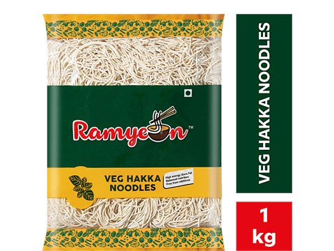 Ramyeon Veg Hakka Noodles - Zero Fat, Free From Additives, 1 kg