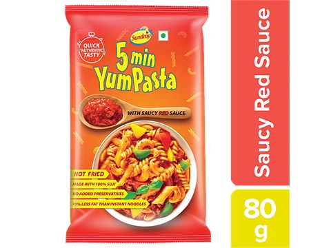 Sundrop 5 Min Yum Pasta - With Red Sauce, 80 g