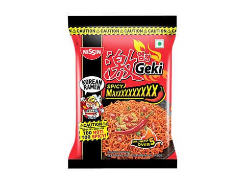 Nissin Geki Spicy Maxx Korean Ramen, 80 g