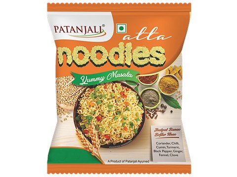 Patanjali Atta Noodles - Yummy Masala, 60 g