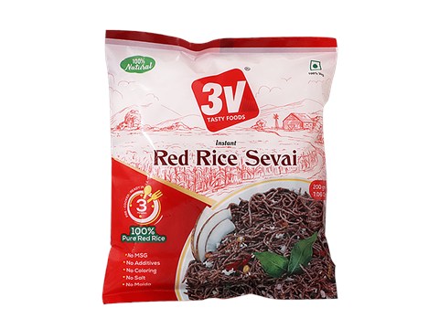 3V TASTY FOODS Red Rice Sevai, 200 g