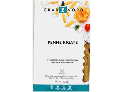 Grabenord Penne Rigate - Sooji, No Maida, 425 g
