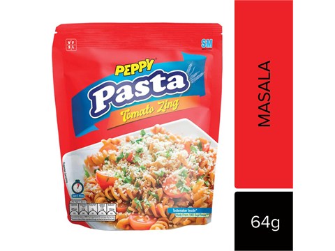PEPPY Pasta - Tomato Zing, Made From Suji/Rava, Healthy Option, 64 g