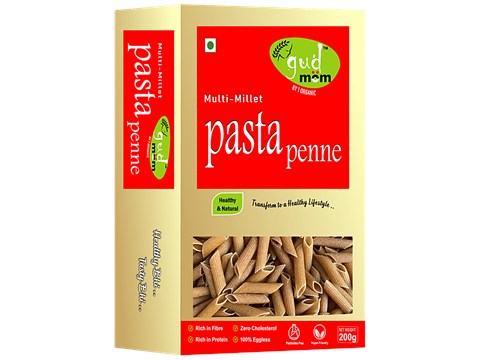 Gudmom Multi Grain Millet Pasta - Penne, 200 g