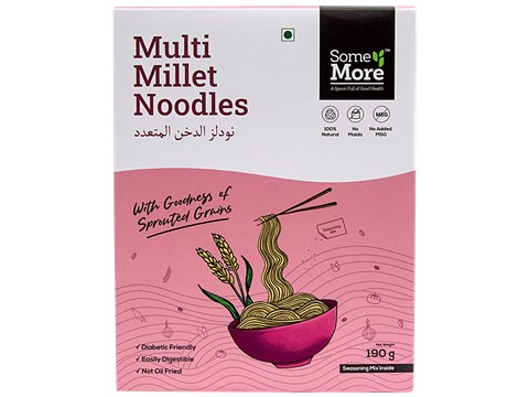 Some More Hakka Multi Millet Noodles - No Maida, Diabetic Friendly, Easily Digestible, 180 g