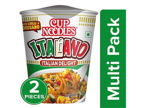 Nissin Cup Noodles - Italiano, 2x70 g