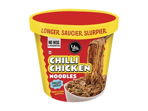 Yu Chilli Chicken Instant Cup Noodles - Zero Preservatives,, 70 g