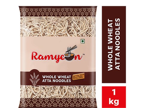 Ramyeon Atta Hakka Noodles - Whole Wheat, Zero Fat, Free From Additives, 1 kg