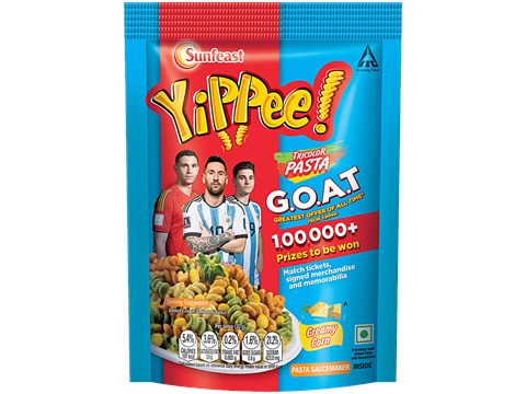 Sunfeast Creamy Corn Tricolor Suji Pasta, 70 g