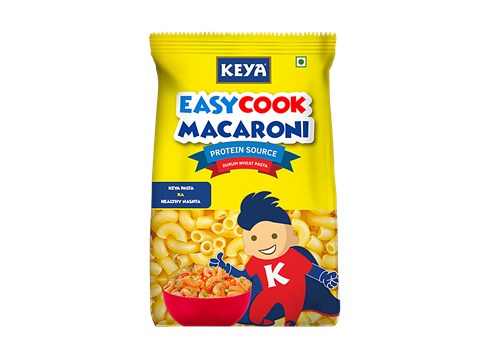 Keya Elbow Macaroni Pasta - Durum Wheat, Protein Source, 180 g