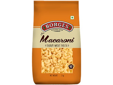 Borges Macaroni - Durum Wheat Pasta, 1 kg