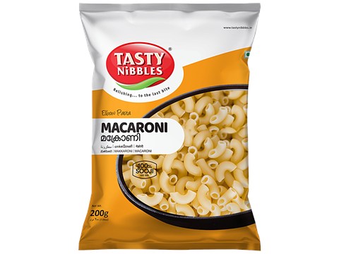 Tasty Nibbles Elbow Pasta/Macaroni - Low In Sodium, Instant Energy, 200 g