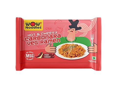 Wow! Noodles Hot & Cheesy Carbonara Veg Ramen, 75 g
