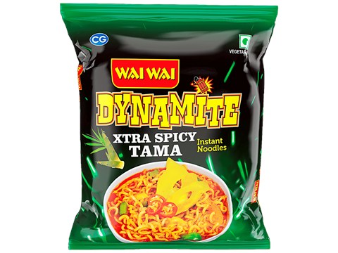 Wai Wai Dynamite - Xtra Spicy Tama Instant Noodles, Super Delicious, 100 g