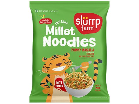 Slurrp Farm Instant Millet Noodles - Yummy Masala, 57 g