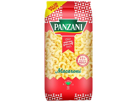 Panzani Express Yourself Macaroni Semolina Pasta - Easy To Cook, Fibre Rich, 400 g